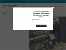 Tablet Screenshot of omnichirotables.com